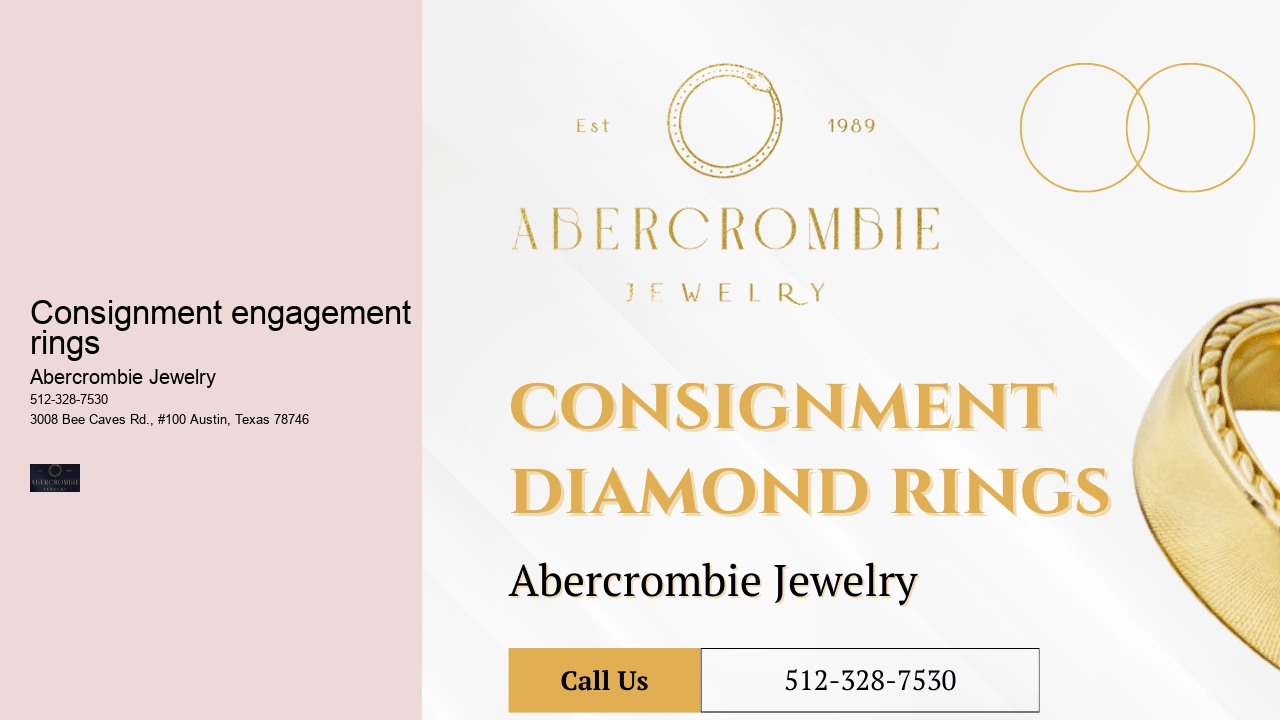 Consignment engagement rings